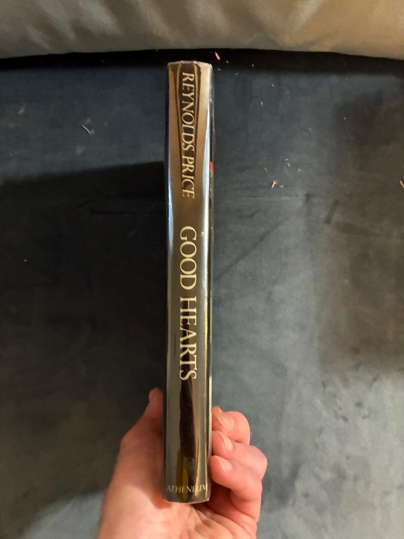 Good Hearts by Reynolds Price 1988 First Edition First Printing Near Fine/VG+ image 6