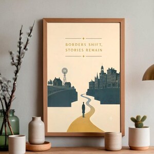 Póster de historias de viajes vintage – Impresión mate para el hogar de estilo americano imagen 4