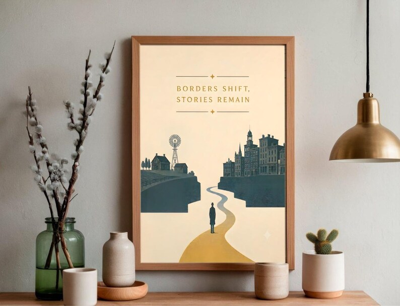 Póster de historias de viajes vintage – Impresión mate para el hogar de estilo americano imagen 4