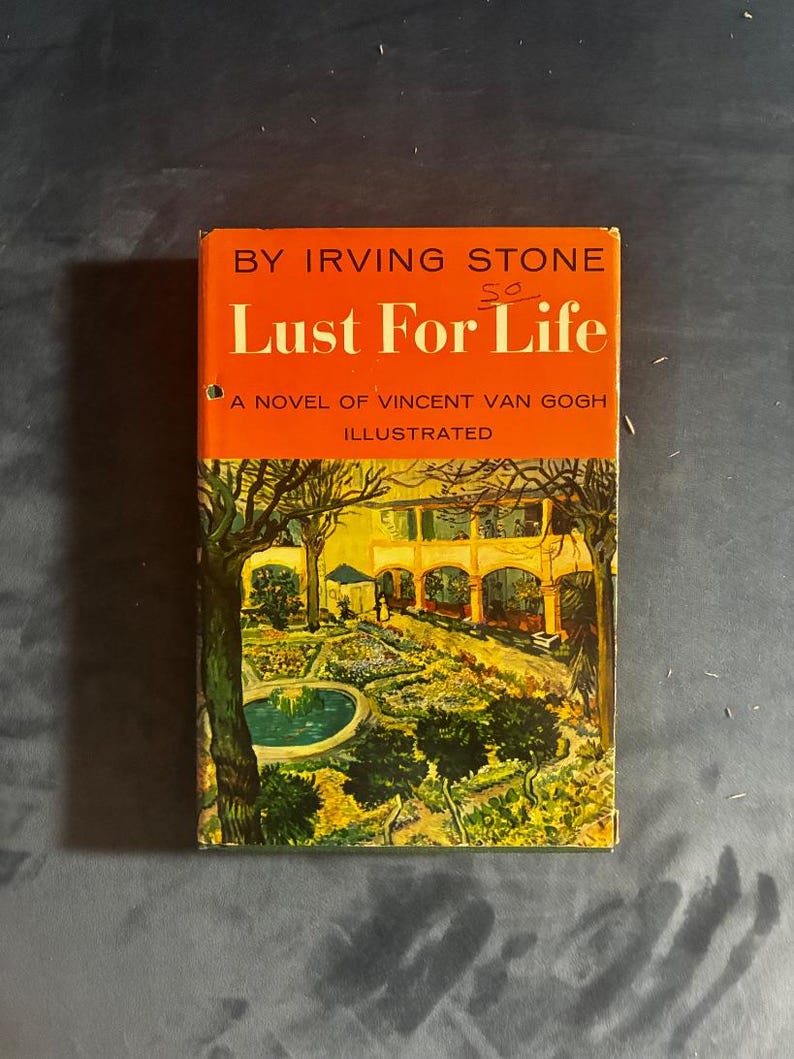Lust For Life by Irving Stone 1934 Doubleday Edition Near Fine/Very Good image 1