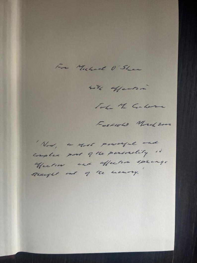John McGahern Signed and Inscribed - Letters of J.B. Yeats 1st/1st image 2