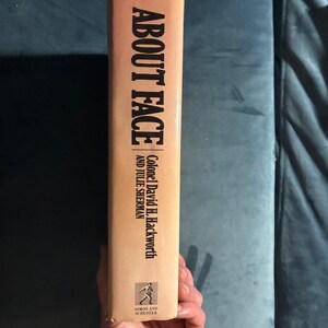 About Face: De odyssee van een Amerikaanse krijger door David Hackworth, eerste editie, eerste druk, 1989 afbeelding 7