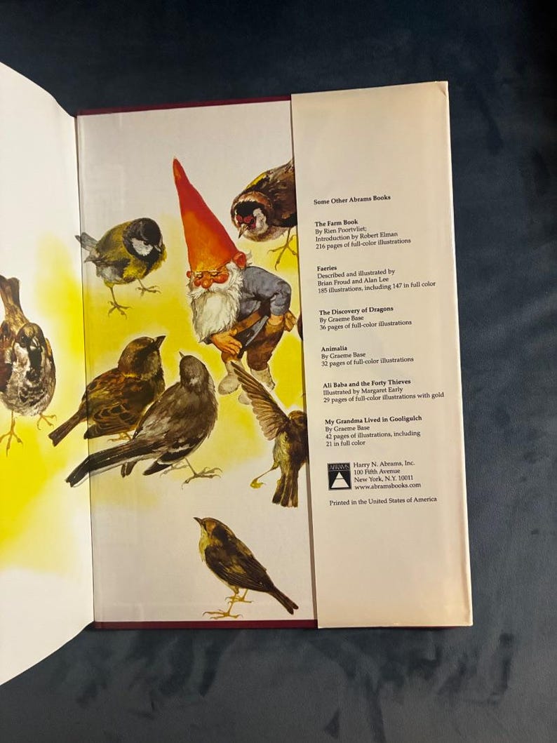 Gnomos de Wil Huygen; ilustrado por Rien Poortvliet 1977 Primera edición Reimpresión Casi perfecto/Casi perfecto imagen 5