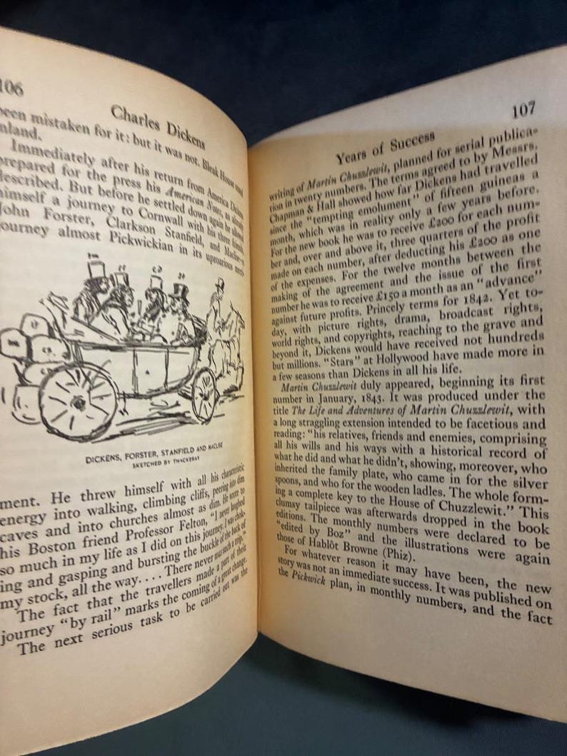 Charles Dickens: Sua Vida e Obra, de Stephen Leacock, 1936, Primeira Edição imagem 8
