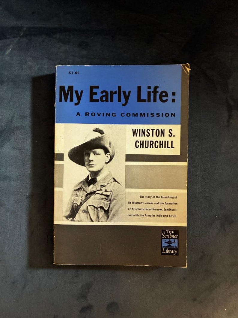 My Early Life: A Roving Commission by Winston S. Churchill Scribner Library paperback Edition 1st edition thus (Sept 1960) image 1