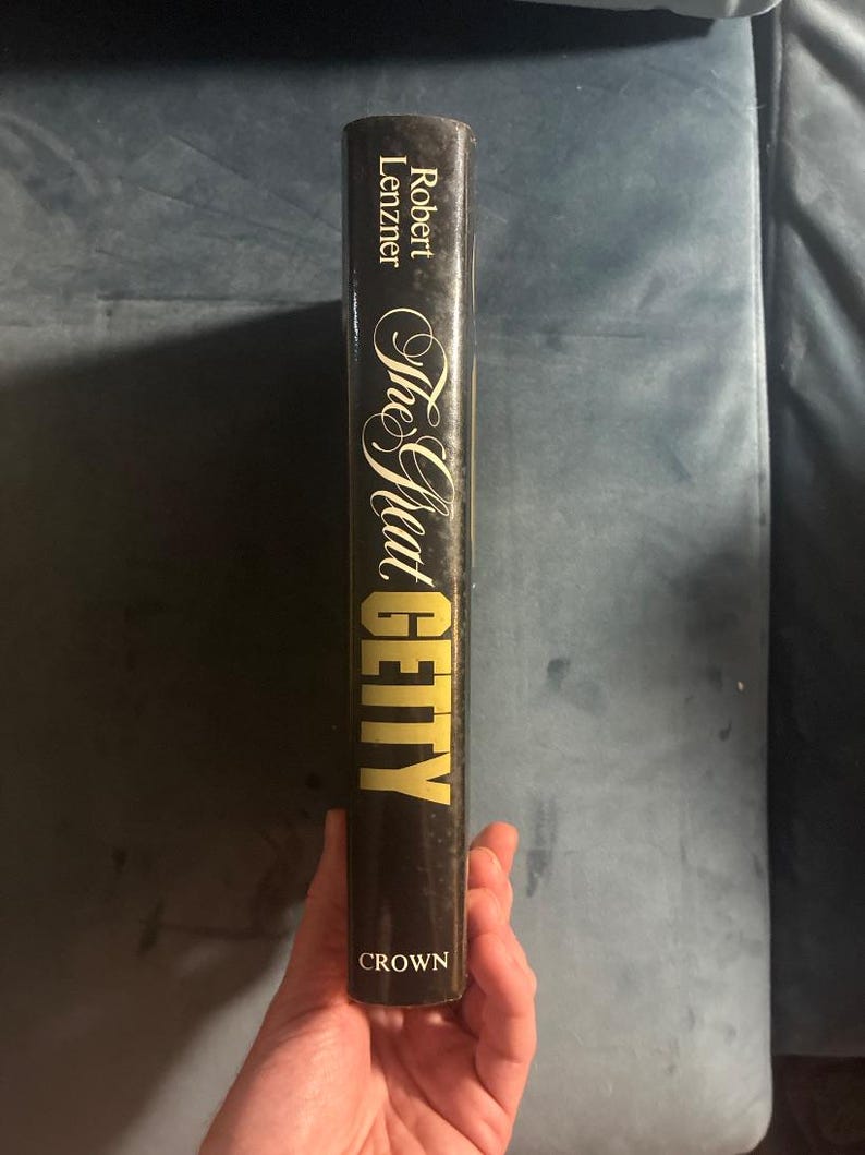 El gran Getty: La vida y los amores de J. Paul Getty, el hombre más rico del mundo, por Robert Lenzner. Primera edición, primera impresión. Tapa dura. imagen 8
