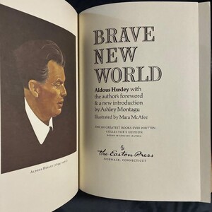 Brave New World by Aldous Huxley Easton Press, 1978 Edition Near Fine Hardcover image 3