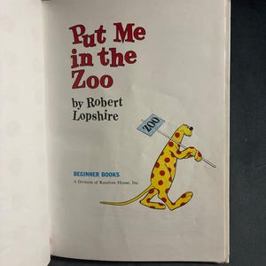 „Setz mich in den Zoo“ von Robert Lopshire, 1988, Beginner Books (Random House), Ausgabe: Sehr gut Bild 5