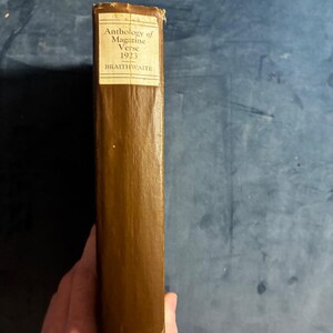 1923 Anthology of Magazine Verse by Braithwaite: First Edition Hardcover image 2