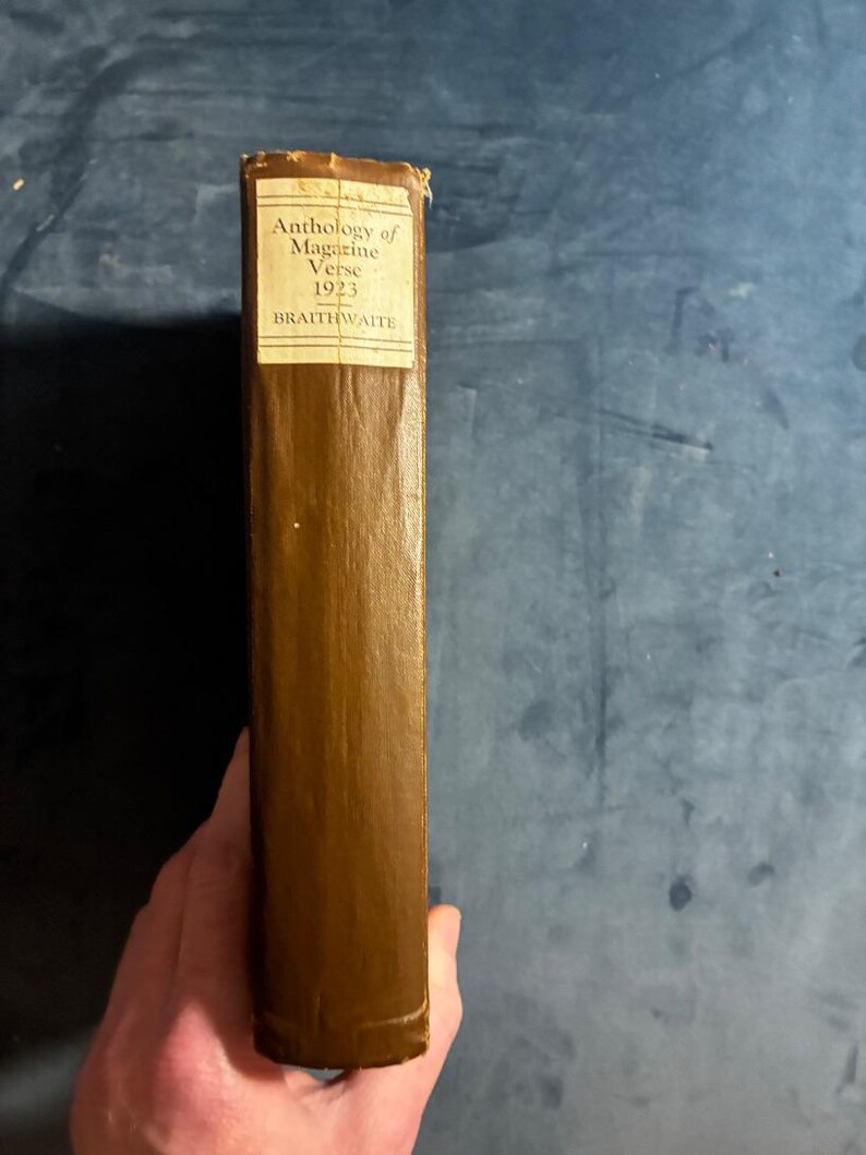 1923 Anthology of Magazine Verse by Braithwaite: First Edition Hardcover image 2