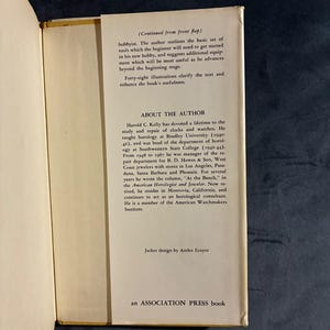 Clock Repairing as a Hobby by Harold C. Kelly First Edition Hardcover image 3