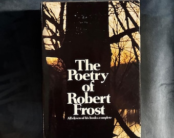 Poesía de Robert Frost, 1969, primera edición, primera impresión, casi perfecto/muy bueno.