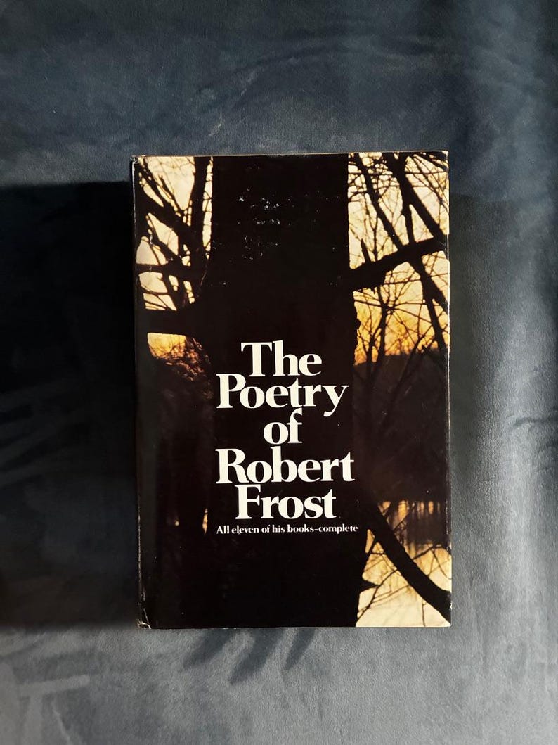 Poésie de Robert Frost, 1969, Première édition, Premier tirage, État proche du neuf/Très bon image 1