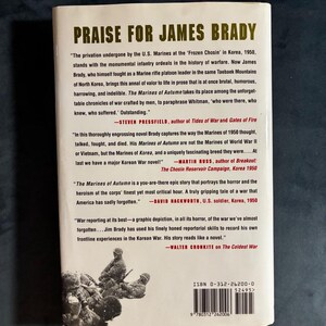 Los Marines de Otoño de James Brady 2000 Primera edición Primera impresión Casi perfecto/Casi perfecto imagen 8