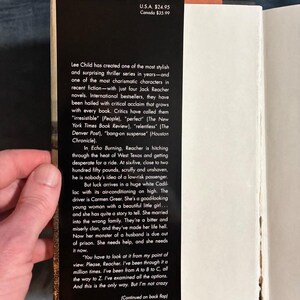 Echo Burning by Lee Child 2001 First Edition First Printing Very Good/Near Fine Hardcover image 2