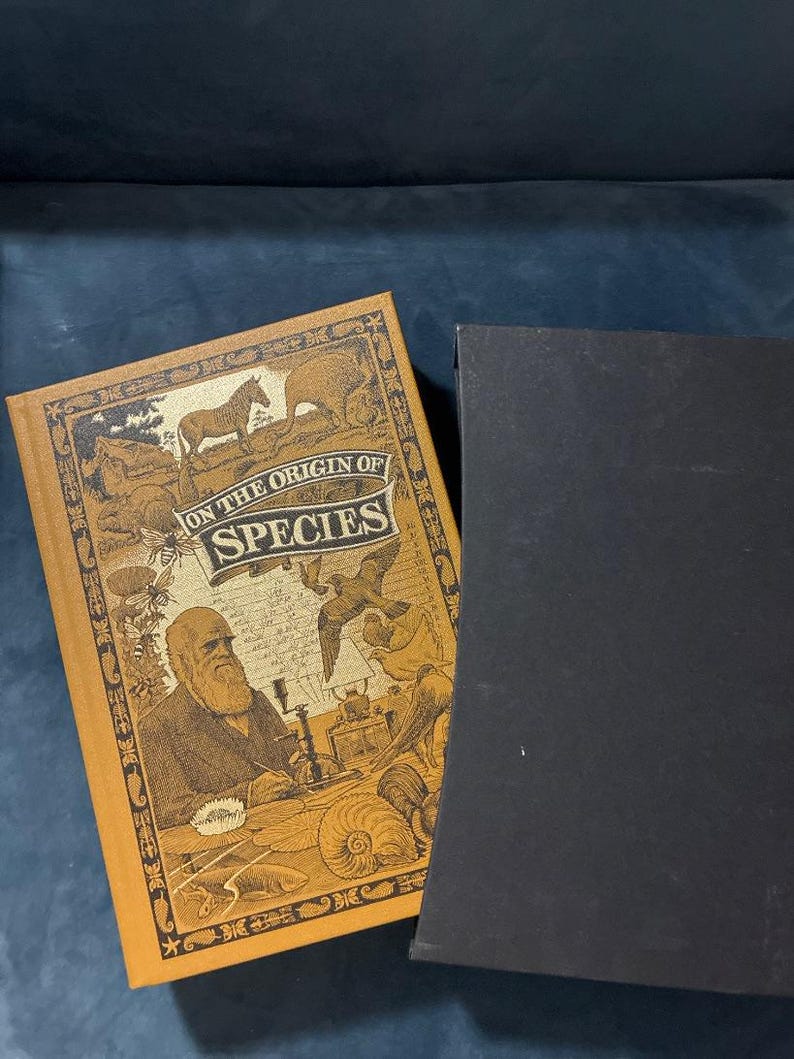 Sobre el origen de las especies, de Charles Darwin. Folio Society, edición de 2006. Tapa dura, en muy buen estado. imagen 1