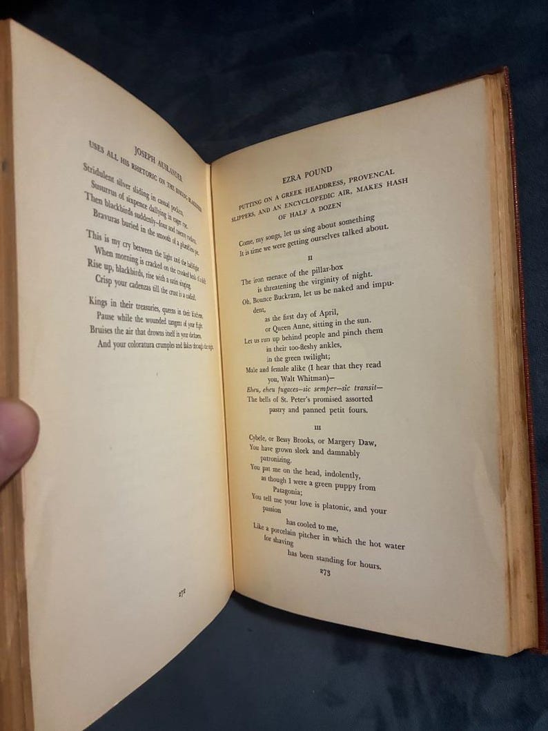 Poemas y parodias selectas de Louis Untermeyer por Louis Untermeyer, 1935. Primera edición. Muy buen estado. Tapa dura. imagen 8
