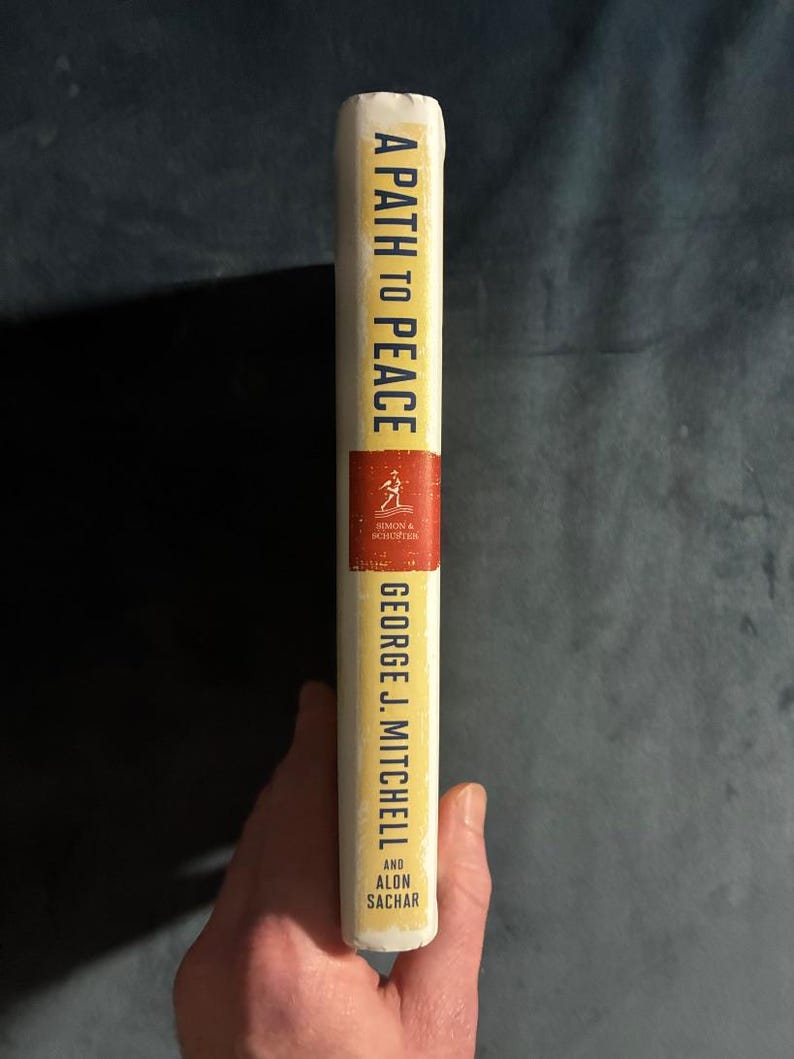 A Path to Peace by George J. Mitchell and Alon Sachar First Edition Second Printing Fine/Very Good Hardcover image 8