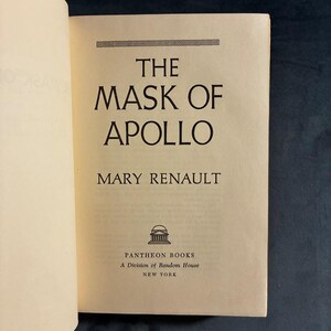 Die Maske des Apollo von Mary Renault (Buchclubausgabe) Sehr gut/Gut (gebunden) Bild 3