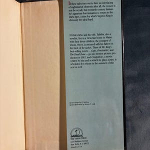 Diferentes estaciones de Stephen King, 1982, primera edición, primera impresión, tapa dura, estado casi perfecto/muy bueno. imagen 6