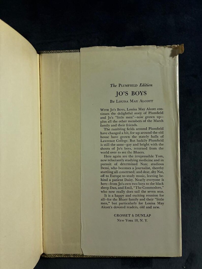 Little Men by Louisa May Alcott Grosset & Dunlap Edition Very Good/Good Hardcover image 7