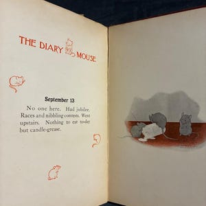 The Diary of a Mouse by Edith Dunham 1907 First Edition Good Hardcover image 8