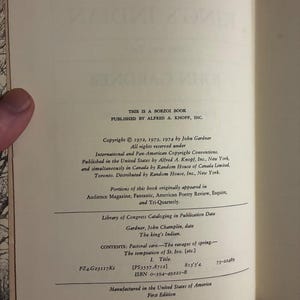 Der Indianer des Königs: Geschichten und Erzählungen von John Gardner, 1974, Erste Auflage, erster Druck, Nahezu neuwertig/Sehr gut Bild 3