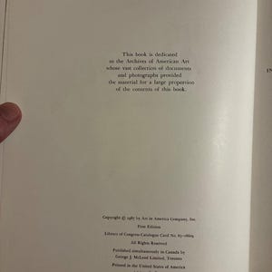 Der Künstler in Amerika, herausgegeben von den Redakteuren von Art in America, 1967, Erstausgabe, erster Druck, Zustand: Gut bis Sehr gut Bild 3
