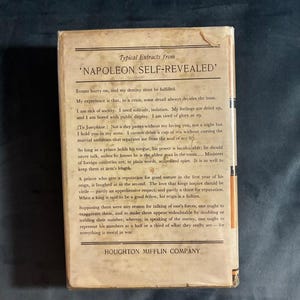 Napoleon Self-Revealed in 300 Selected Letters by Edited by J. M. Thompson 1934 First Edition First Printing Very Good/Good image 7