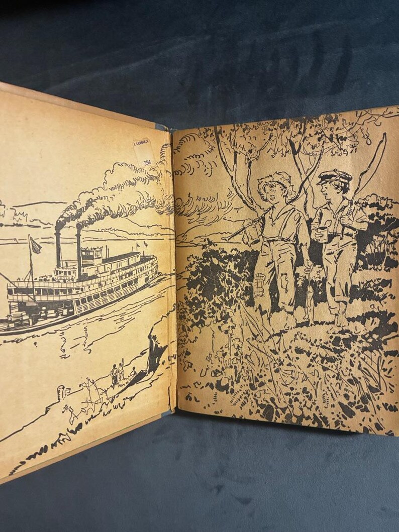 The Adventures of Tom Sawyer by Mark Twain 1944 Whitman Publishing Co.,, Wisconsin Edition Good image 4