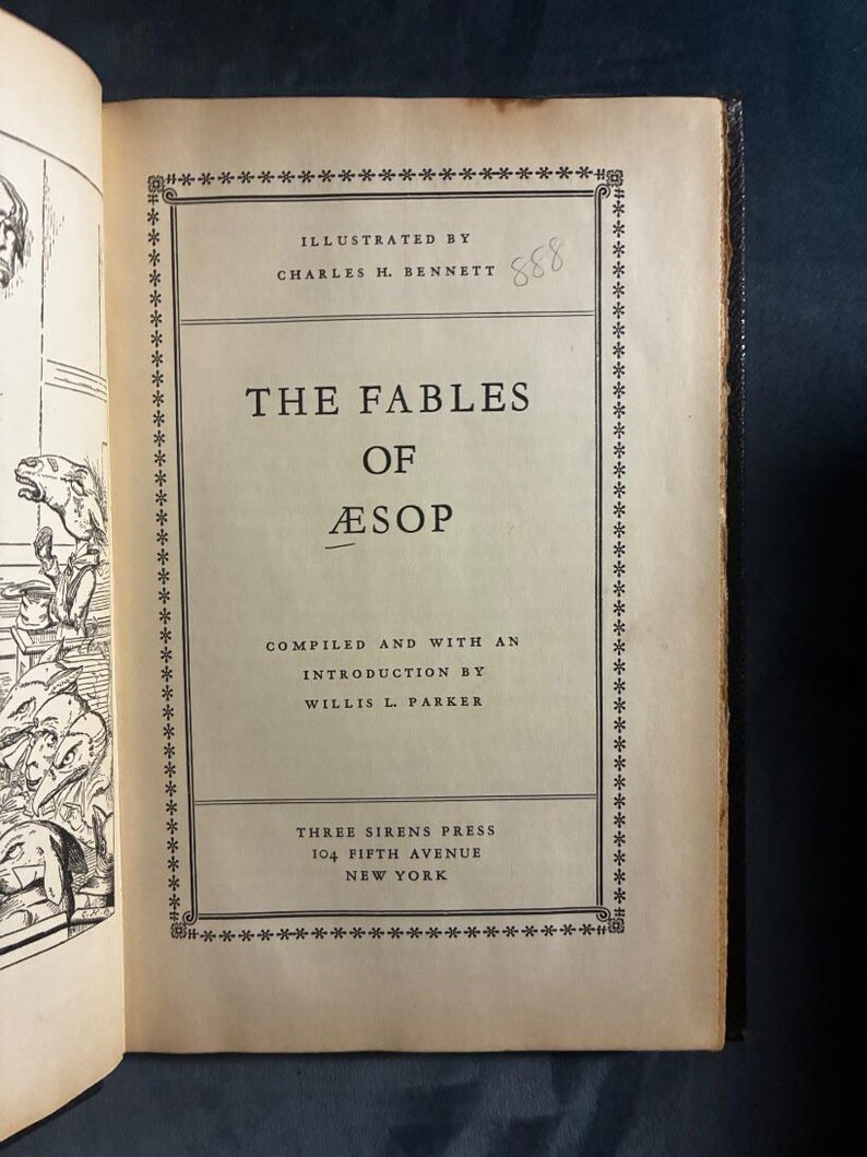 The Fables of Aesop, 1931, ill. by Charles Bennett Three Sirens Press Edition image 5