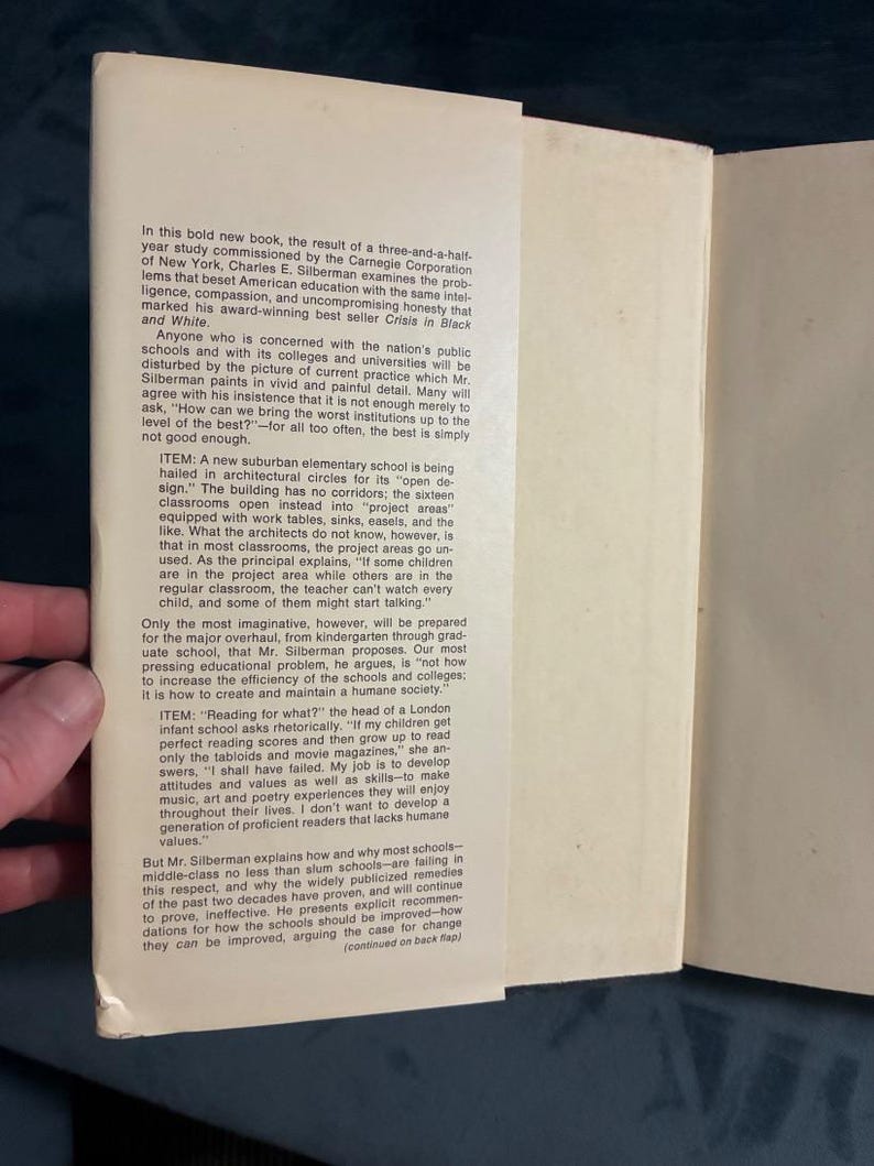 Krise im Klassenzimmer: Die Neugestaltung des amerikanischen Bildungswesens (Erstausgabe 1970) Bild 4
