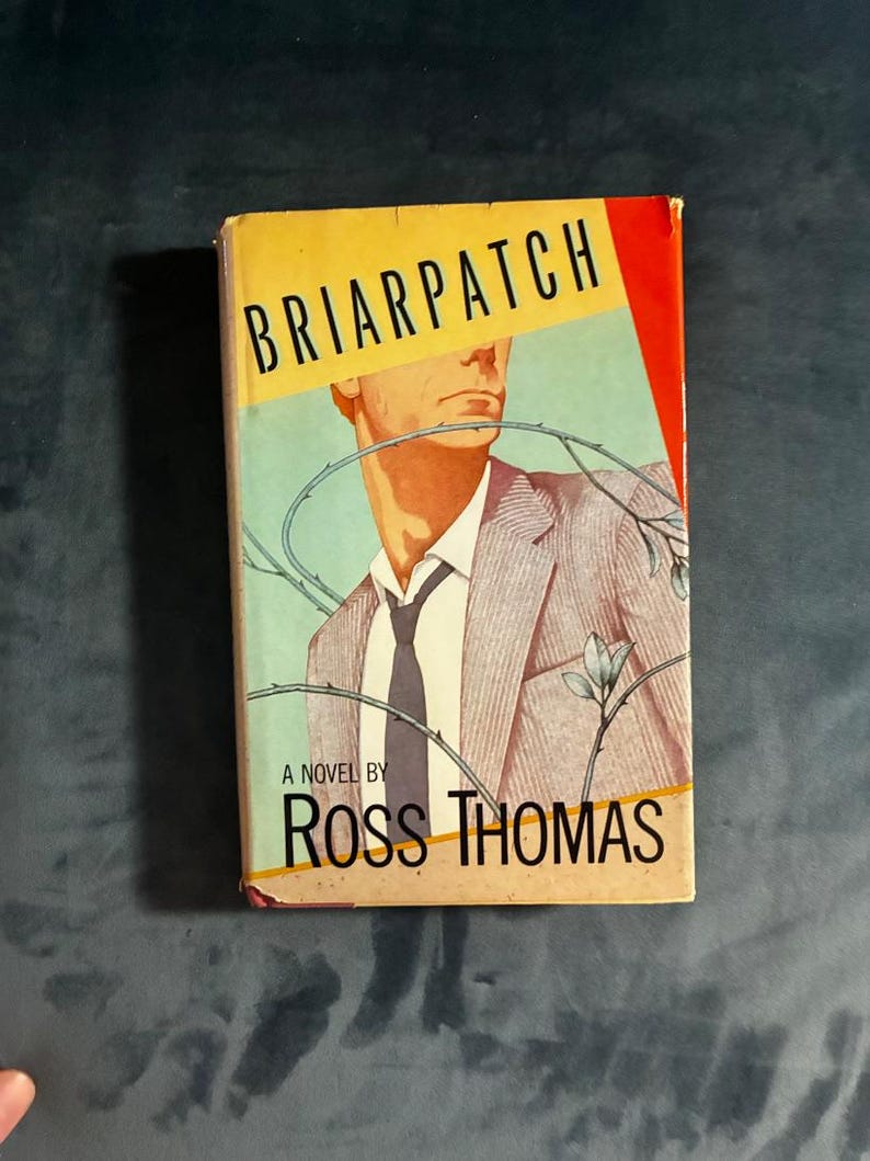 Briarpatch de Ross Thomas, 1984, première édition, premier tirage, état proche du neuf/bon. image 1