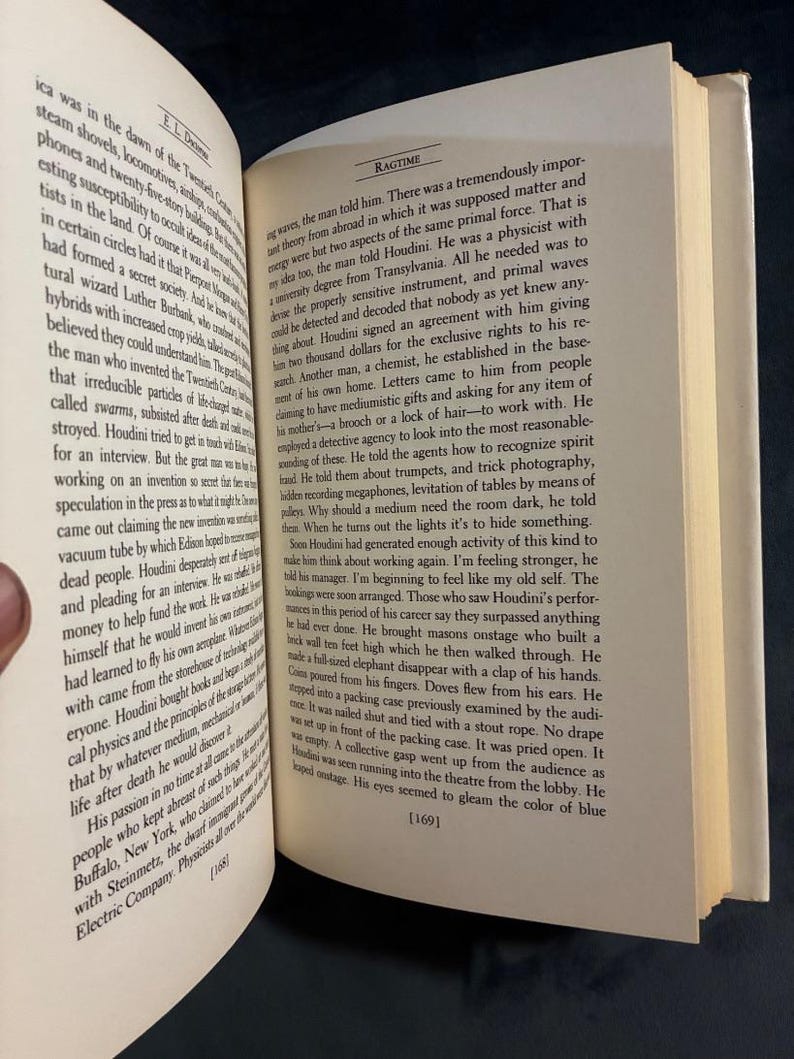 Ragtime av E.L. Doctorow Första upplagan Nästan fin/VG+ Inbunden bild 6