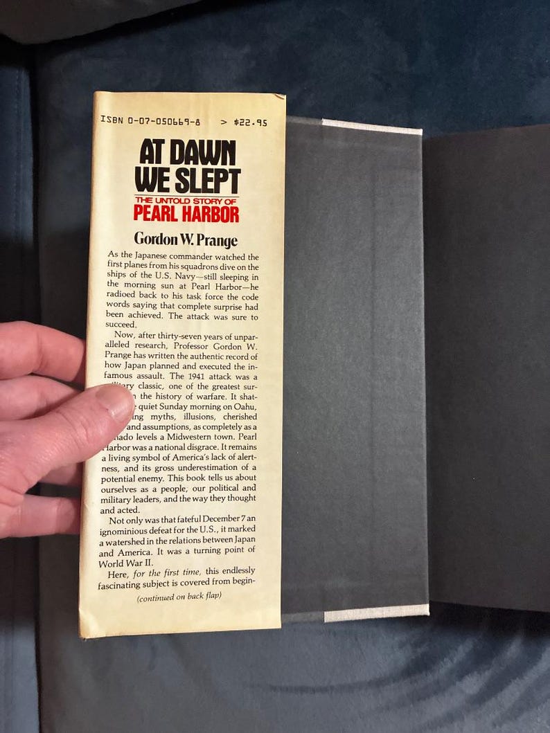 At Dawn We Slept: The Untold Story of Pearl Harbor by Gordon W. Prange 1981 First Edition Second Printing Near Fine/Very Good image 2