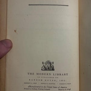 Look Homeward, Angel by Thomas Wolfe The Modern Library Edition Very Good Hardcover image 5