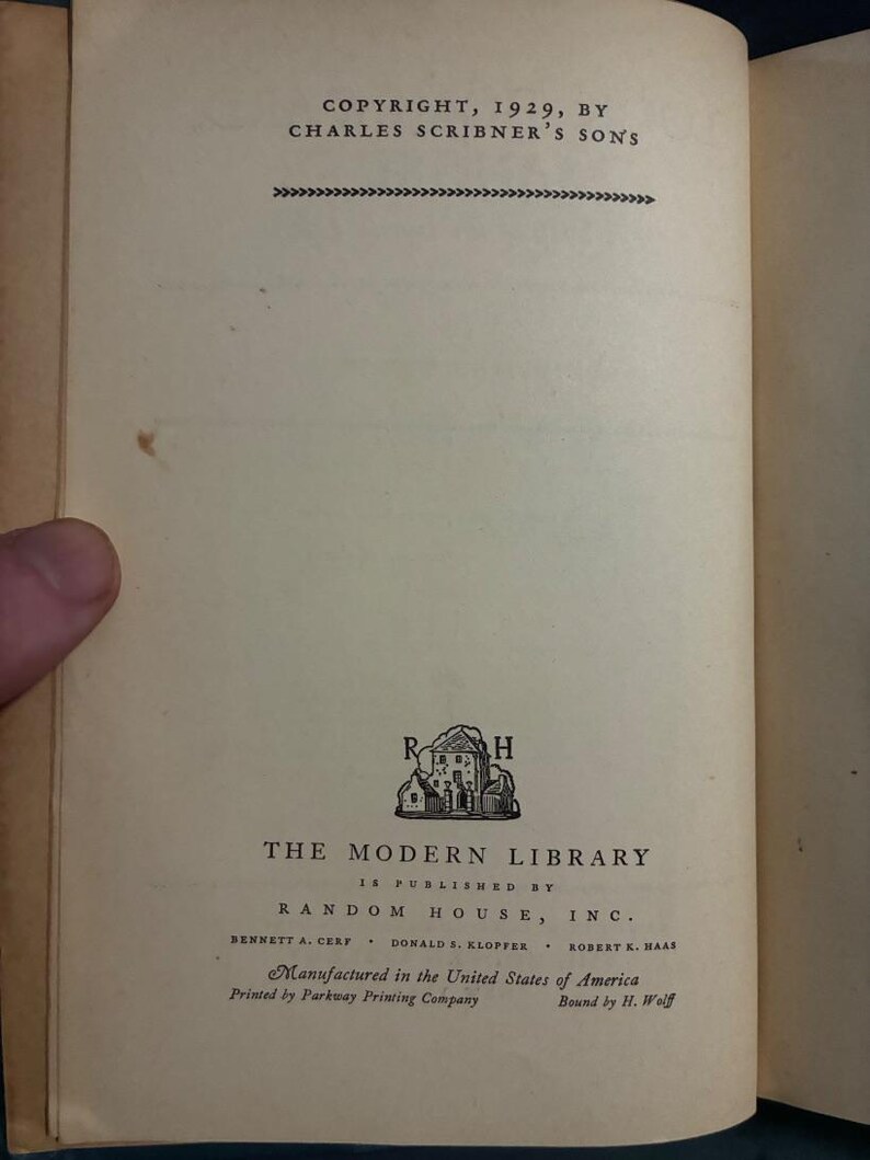 Look Homeward, Angel by Thomas Wolfe The Modern Library Edition Very Good Hardcover image 5