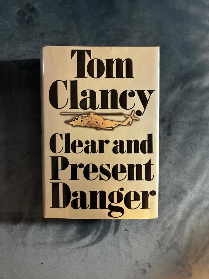 Clear and Present Danger by Tom Clancy 1989 First Edition First Printing Fine/Near Fine image 1