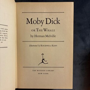 Moby Dick, or The Whale by Herman Melville First Modern Library Giant Edition 1944 image 5