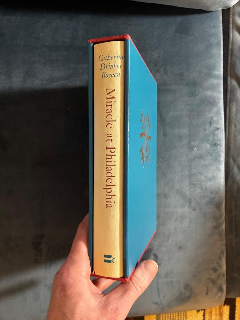 Milagro en Filadelfia, de Catherine Drinker Bowen. Edición de 1986 con estuche. imagen 2
