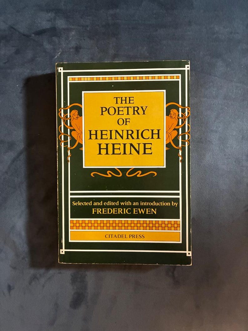 Poésie de Heinrich Heine (sélectionnée et éditée par Frederic Ewen) Très bon état, broché image 1