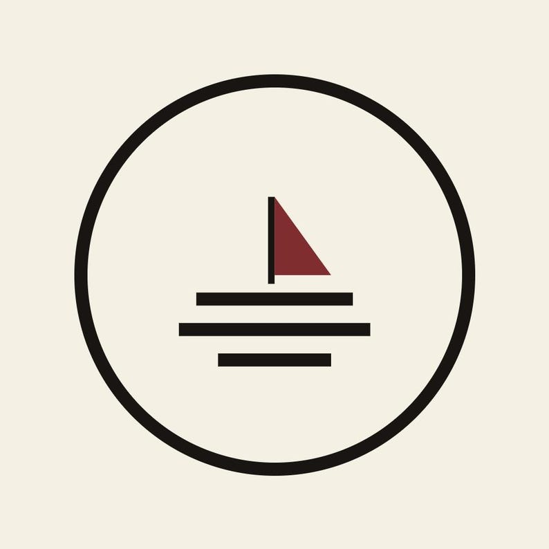Long Island Sound Pennant, Gatsby Literary Print, Coastal Wall Art image 7