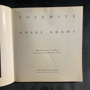 Yosemite by Ansel Adams First Edition First Printing Very Good Paperback image 5