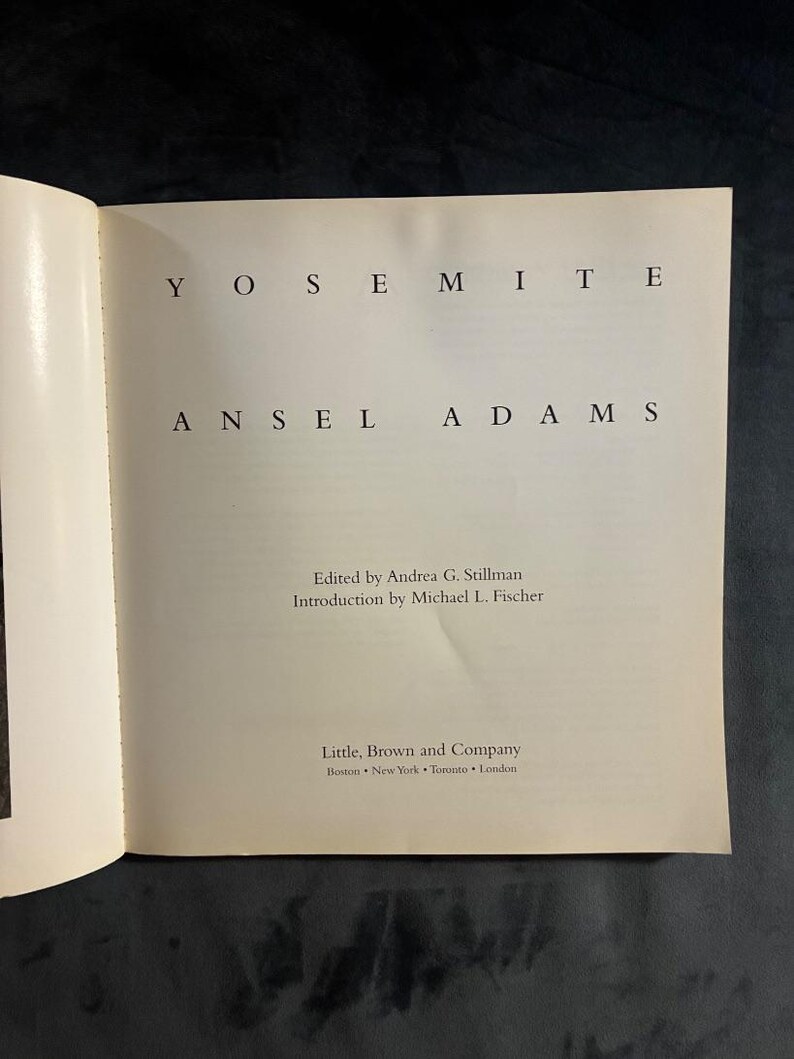 Yosemite by Ansel Adams First Edition First Printing Very Good Paperback image 5