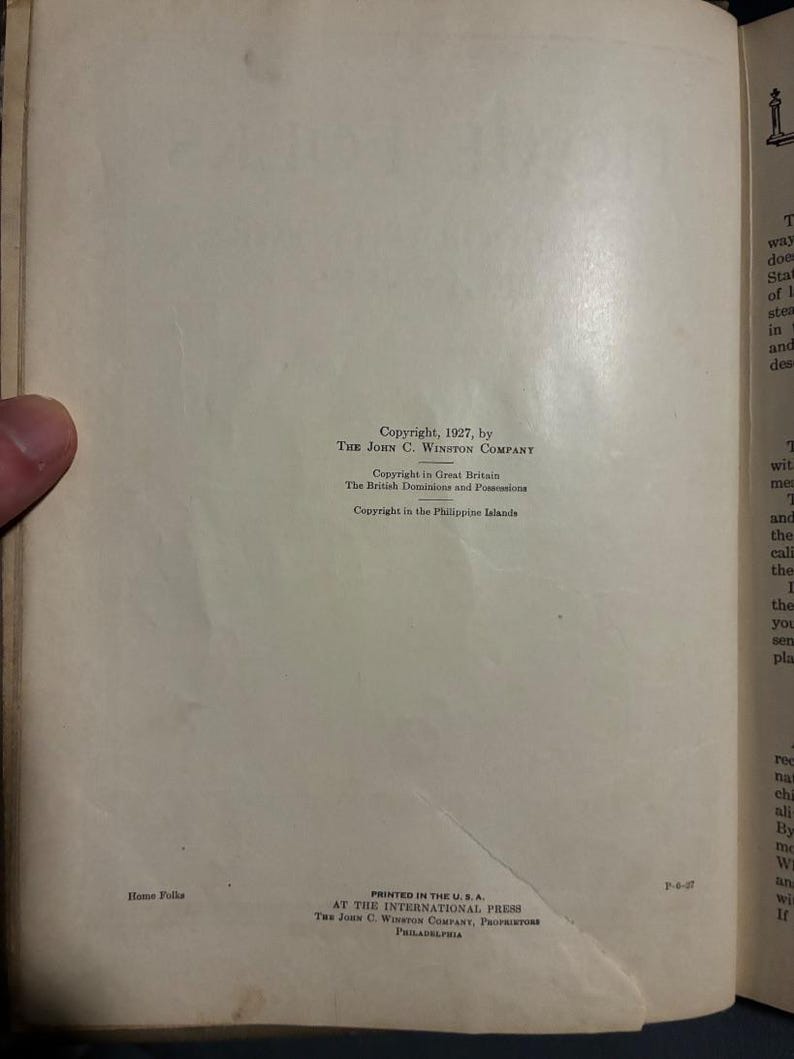 Home Folks: A Geography for Beginners by J. Russell Smith 1927 First Edition Good Hardcover image 4