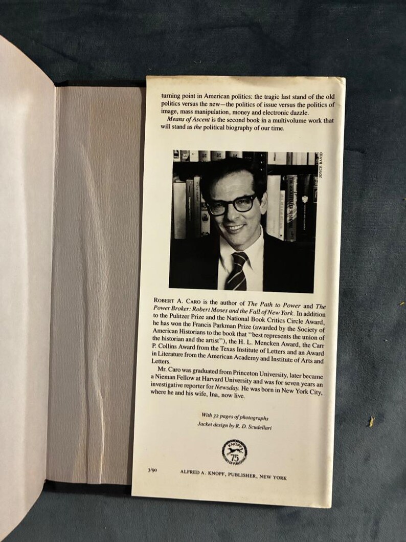 Los años de Lyndon Johnson: Medios de ascenso, de Robert A. Caro, Primera edición, tapa dura imagen 6