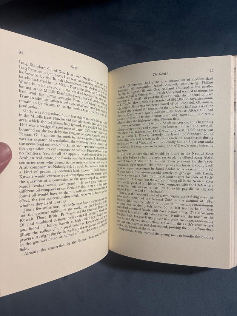 El gran Getty: La vida y los amores de J. Paul Getty, el hombre más rico del mundo, por Robert Lenzner. Primera edición, primera impresión. Tapa dura. imagen 6