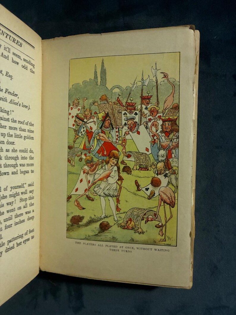 Alice's Adventures in Wonderland by Lewis Carroll 1923 Dodd, Mead and Company Edition Good Hardcover image 9