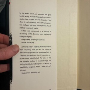 Prey von Michael Crichton, 2002, Erstausgabe, erster Druck, sehr guter bis nahezu neuwertiger Zustand Bild 2
