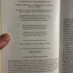 The Gettysburg Campaign: A Study in Command by Edwin B. Coddington 1984 Charles Scribner's Sons Edition First Printing Hardcover image 9